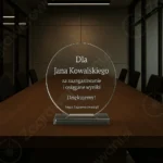 Statuetka szklana z etui 80023