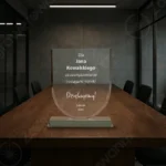 Statuetka szklana z etui G001