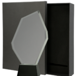 Trofeum szklane z Etui C069